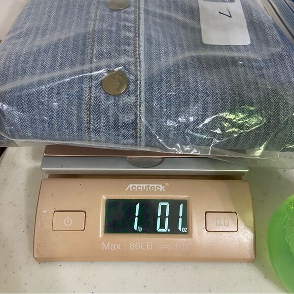 Vtg 90s Y2K  Womens Denim Midi Skirt Size 4 Buttoned Down Striped Hippie Western - Picture 14 of 14